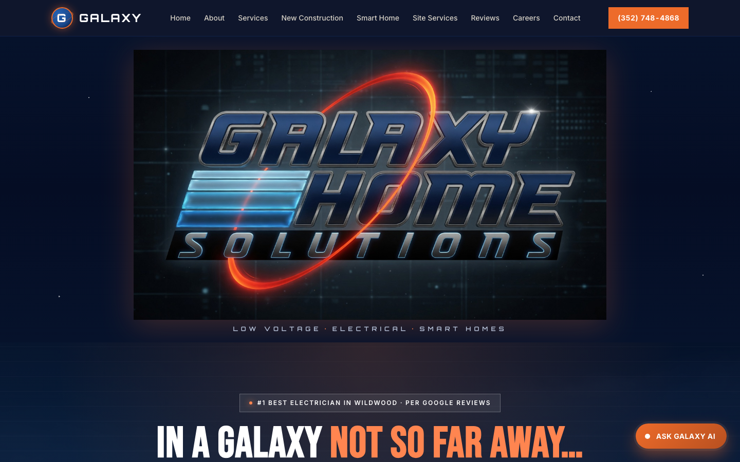 Galaxy Home Solutions website screenshot